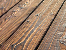 Lade das Bild in den Galerie-Viewer, Gebrannte Balken Fichte braun 45 x 120mm