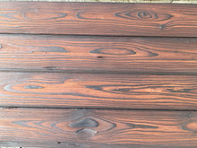 Load image into Gallery viewer, Lärche rot braun geflammt gebrannte 90, 120, 145mm x 18mm