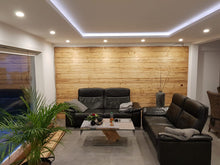 Lade das Bild in den Galerie-Viewer, Fichte dunkel rustikal gehackt & gebürstet Nut & Feder