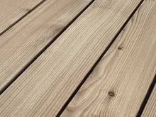 Load image into Gallery viewer, Lärche Riftschnitt 120mm Holzterrassen verdeckt montiert ohne Schrauben
