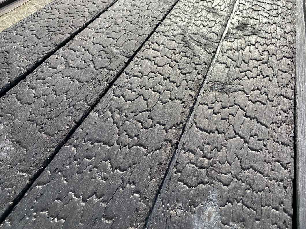 Sichtschutz schwarz gebrannt Fichte 45 x 240mm