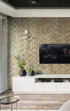 Lade das Bild in den Galerie-Viewer, Eiche glatt 3D Paneele Quadrate Holz Wandverkleidung
