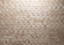 Lade das Bild in den Galerie-Viewer, Eiche glatt 3D Paneele Quadrate Holz Wandverkleidung
