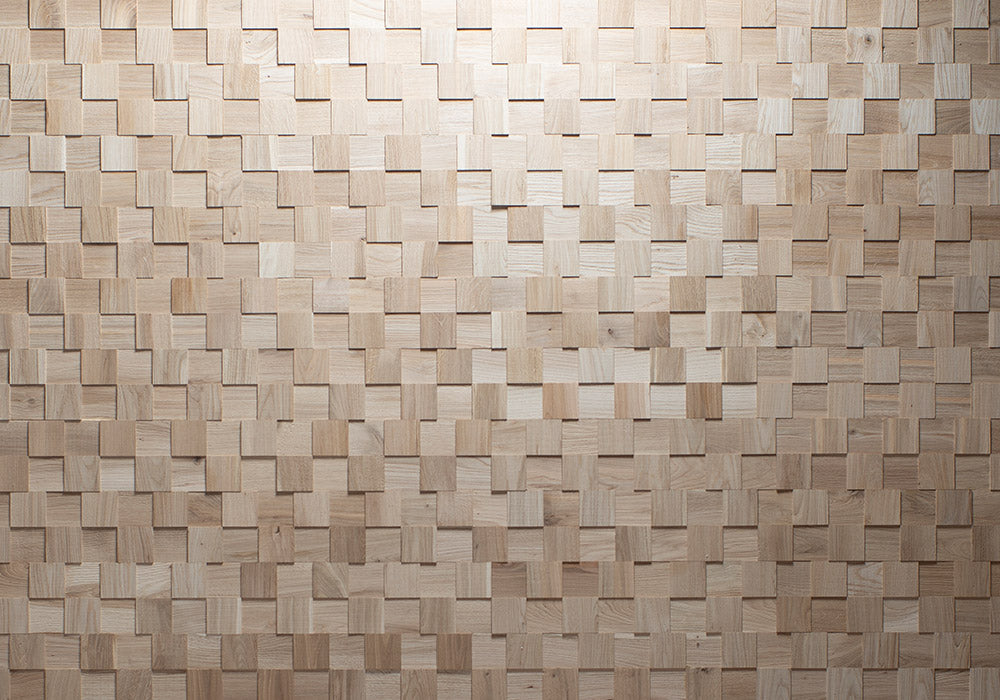 Eiche glatt 3D Paneele Quadrate Holz Wandverkleidung